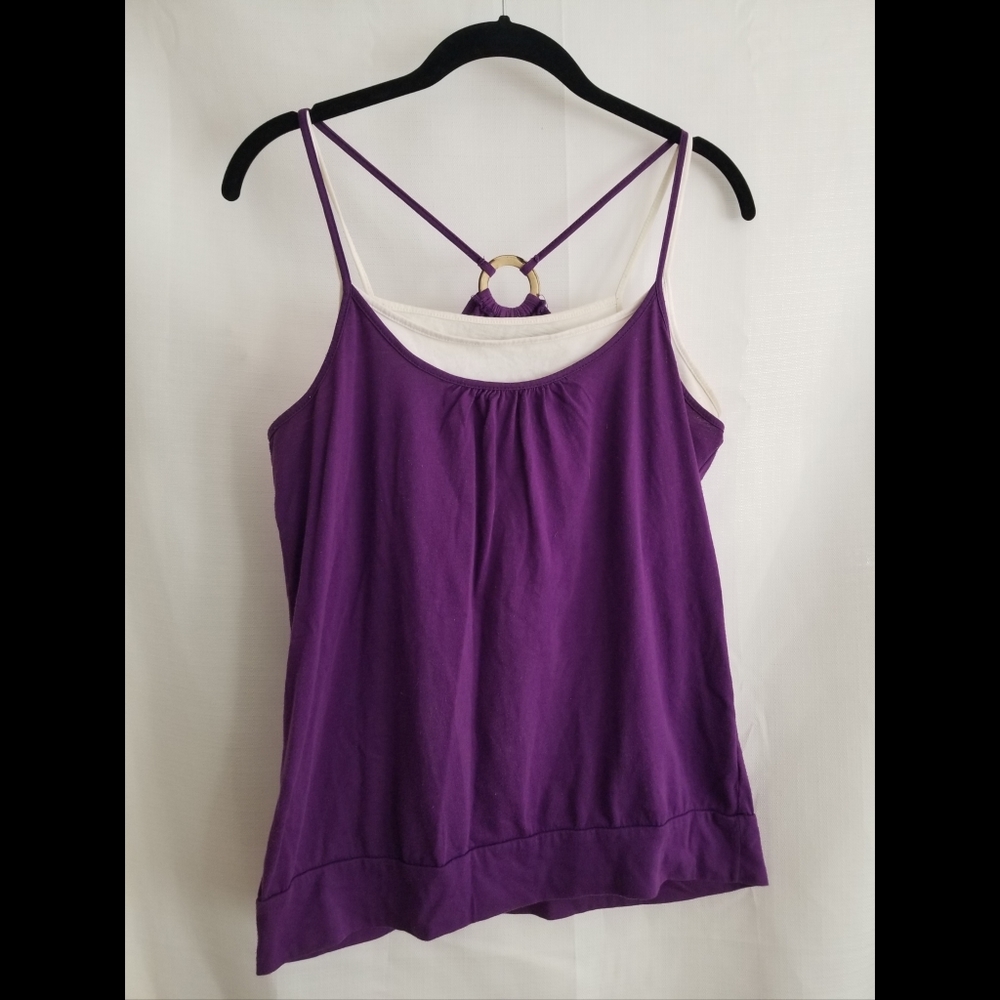 Layered strappy tank top